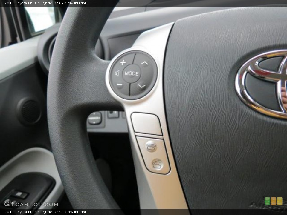 Gray Interior Controls for the 2013 Toyota Prius c Hybrid One #78368996