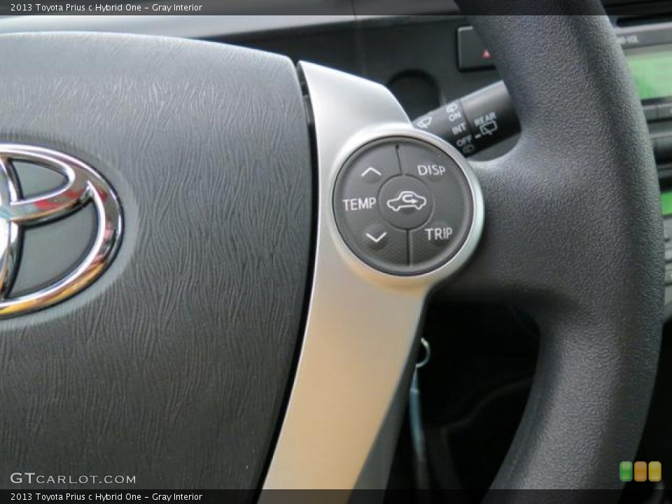 Gray Interior Controls for the 2013 Toyota Prius c Hybrid One #78369010