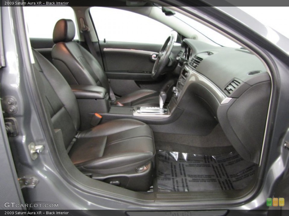 Black Interior Front Seat for the 2009 Saturn Aura XR #78369255