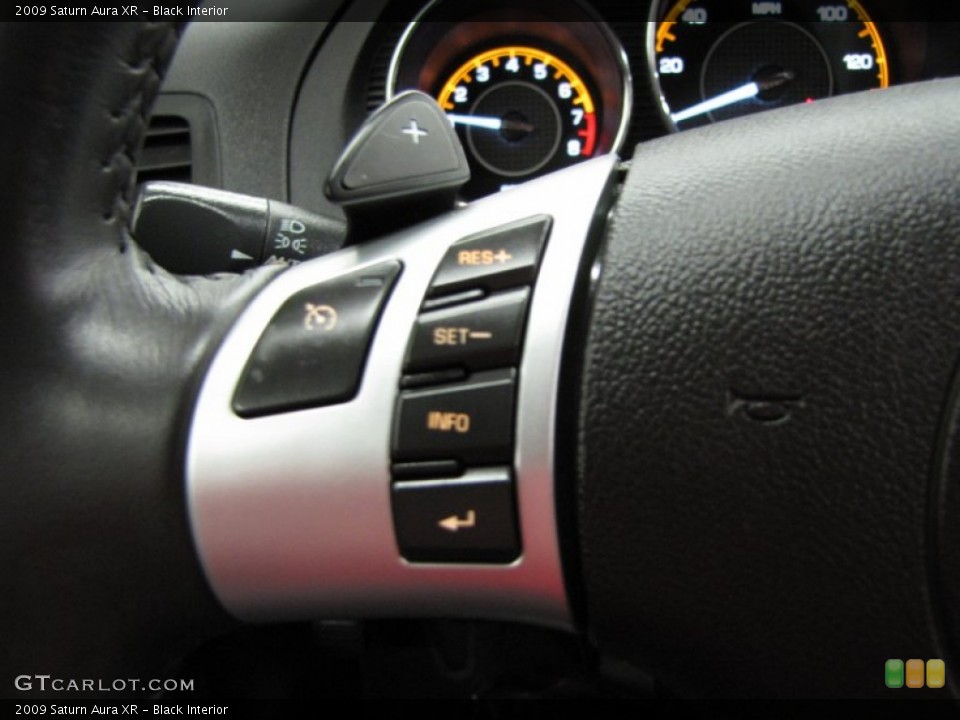 Black Interior Controls for the 2009 Saturn Aura XR #78369362