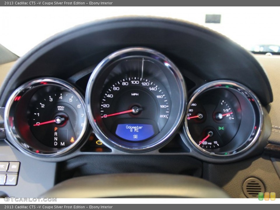 Ebony Interior Gauges for the 2013 Cadillac CTS -V Coupe Silver Frost Edition #78369540