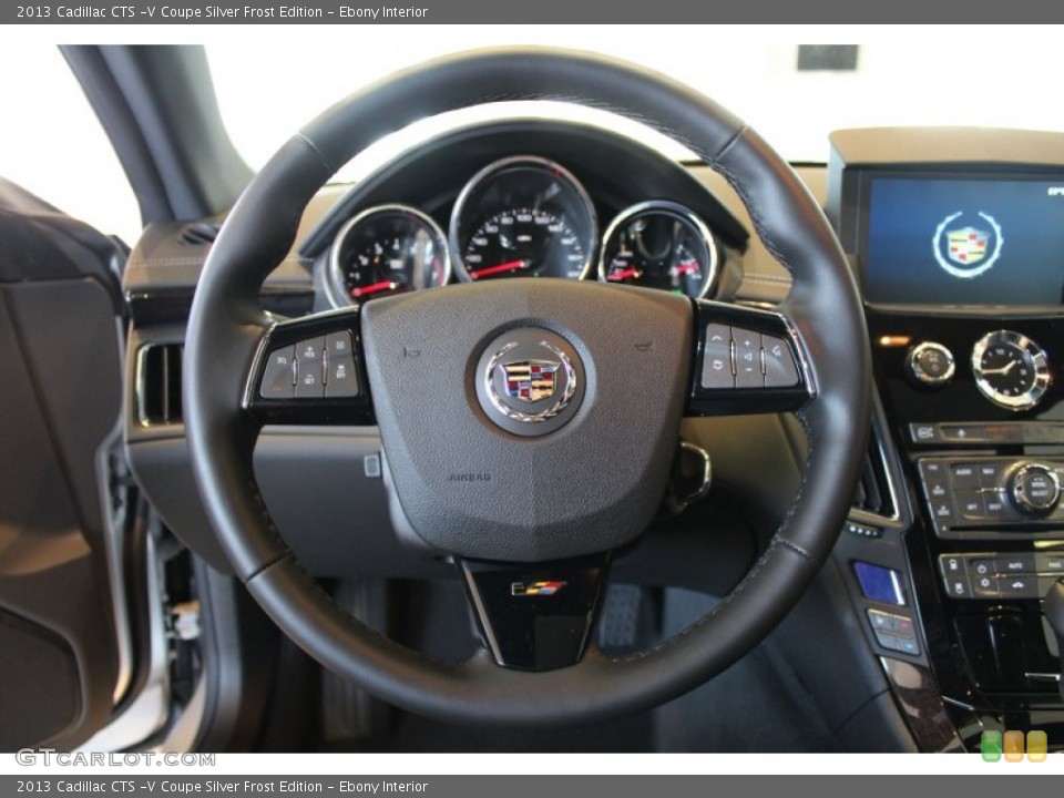 Ebony Interior Steering Wheel for the 2013 Cadillac CTS -V Coupe Silver Frost Edition #78369546
