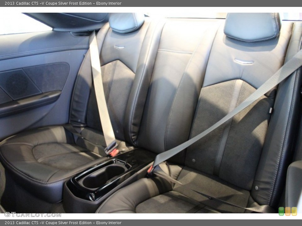 Ebony Interior Rear Seat for the 2013 Cadillac CTS -V Coupe Silver Frost Edition #78369599