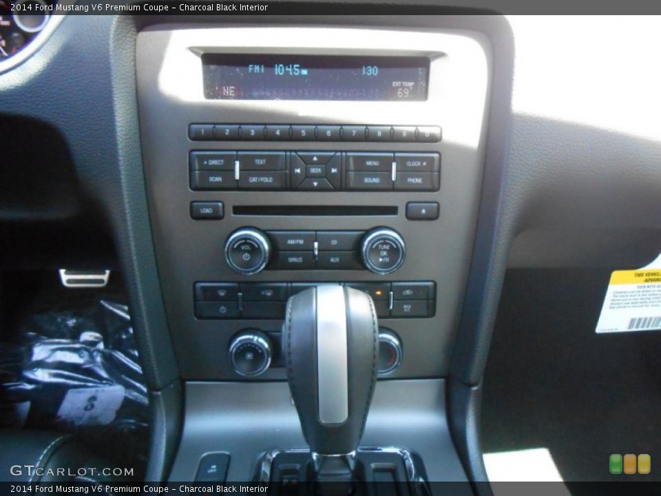 Charcoal Black Interior Controls for the 2014 Ford Mustang V6 Premium Coupe #78370134