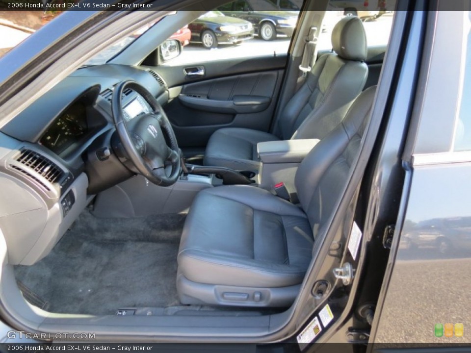 Gray Interior Front Seat for the 2006 Honda Accord EX-L V6 Sedan #78371452