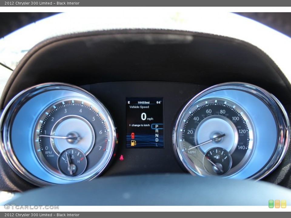 Black Interior Gauges for the 2012 Chrysler 300 Limited #78372093