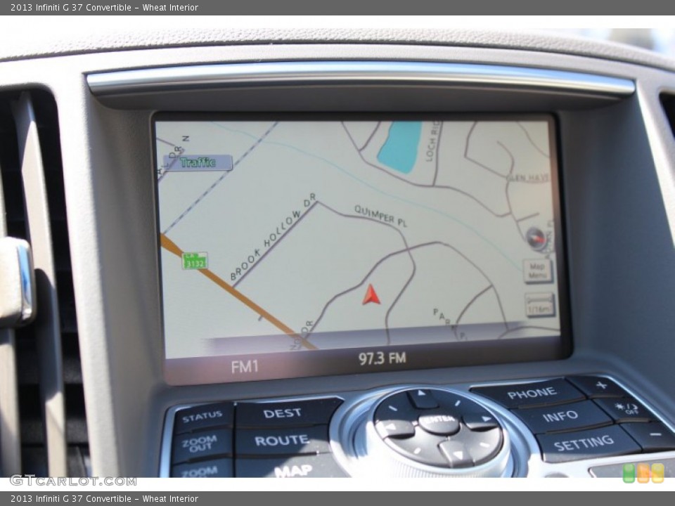 Wheat Interior Navigation for the 2013 Infiniti G 37 Convertible #78372759