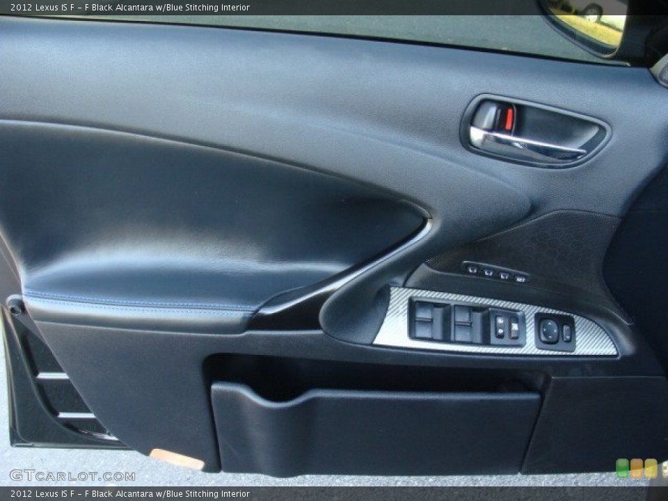 F Black Alcantara w/Blue Stitching Interior Door Panel for the 2012 Lexus IS F #78377596