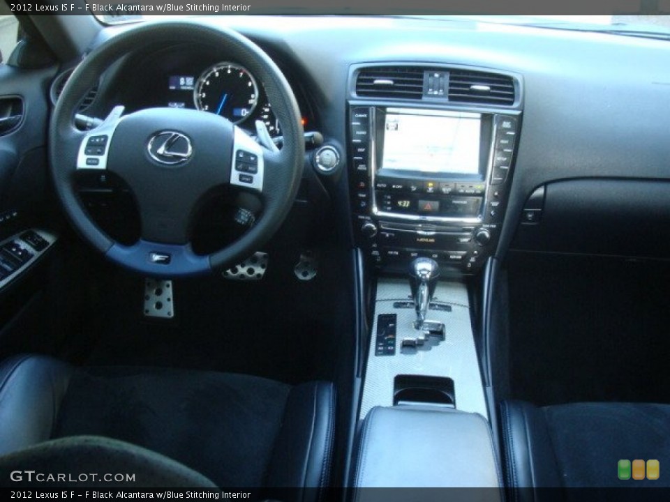 F Black Alcantara w/Blue Stitching Interior Dashboard for the 2012 Lexus IS F #78377654