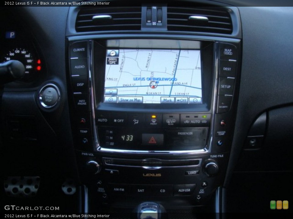 F Black Alcantara w/Blue Stitching Interior Navigation for the 2012 Lexus IS F #78377702