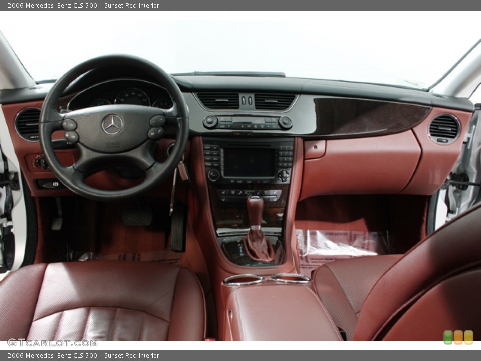Sunset Red Interior Dashboard for the 2006 Mercedes-Benz CLS 500 #78378027
