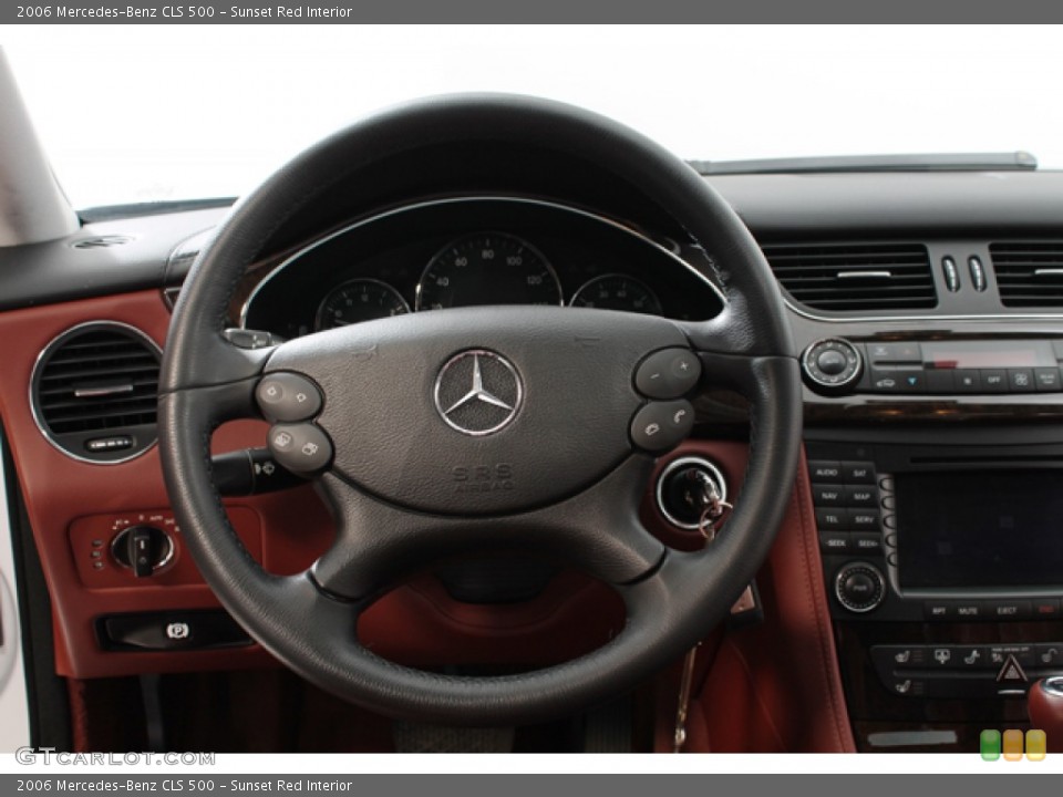 Sunset Red Interior Steering Wheel for the 2006 Mercedes-Benz CLS 500 #78378056