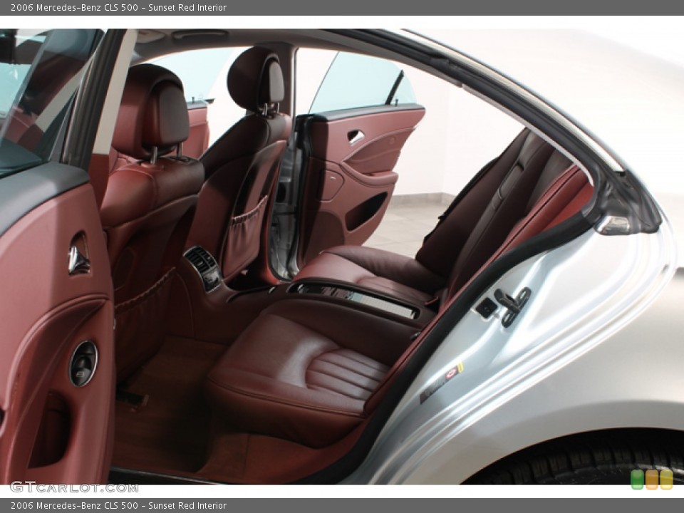 Sunset Red Interior Rear Seat for the 2006 Mercedes-Benz CLS 500 #78378383