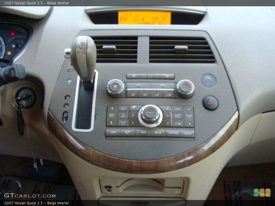 Beige Interior Controls for the 2007 Nissan Quest 3.5 #78378404