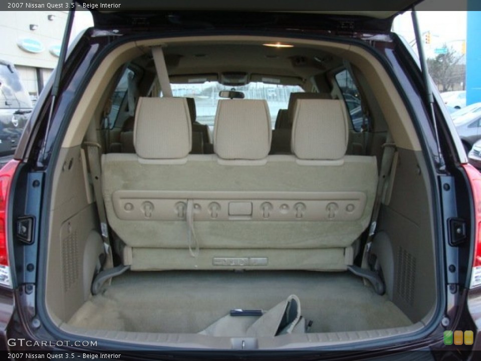 Beige Interior Trunk for the 2007 Nissan Quest 3.5 #78378440