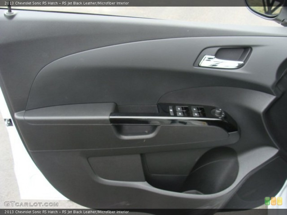 RS Jet Black Leather/Microfiber Interior Door Panel for the 2013 Chevrolet Sonic RS Hatch #78379282