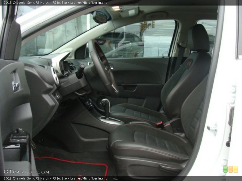 RS Jet Black Leather/Microfiber Interior Photo for the 2013 Chevrolet Sonic RS Hatch #78379299
