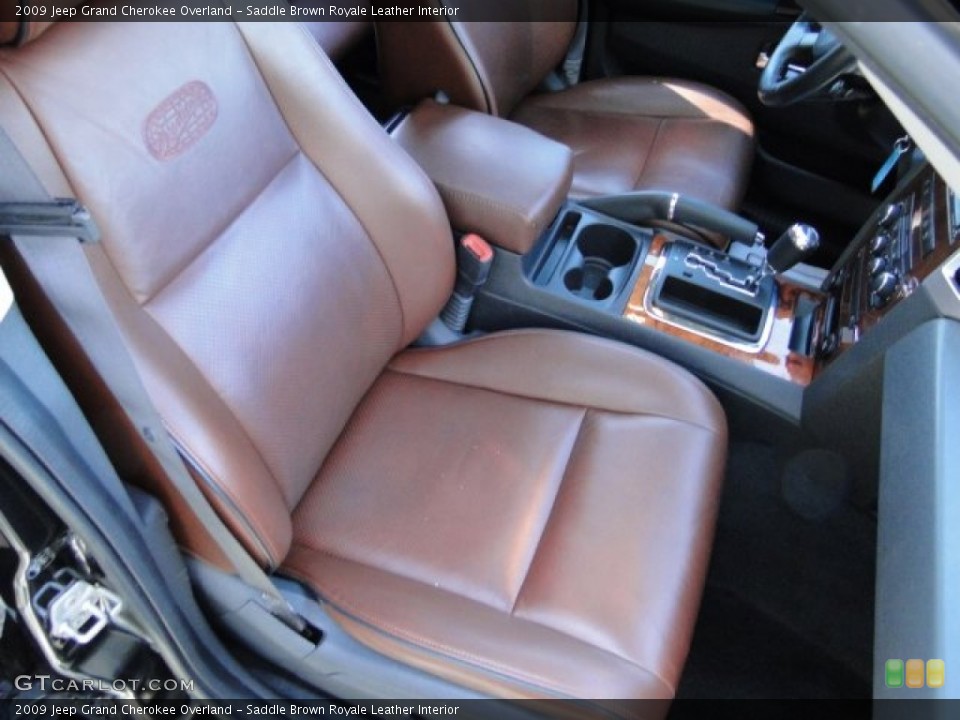 Saddle Brown Royale Leather 2009 Jeep Grand Cherokee Interiors
