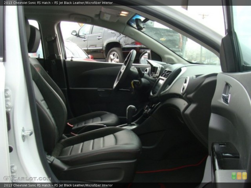 RS Jet Black Leather/Microfiber Interior Photo for the 2013 Chevrolet Sonic RS Hatch #78379322