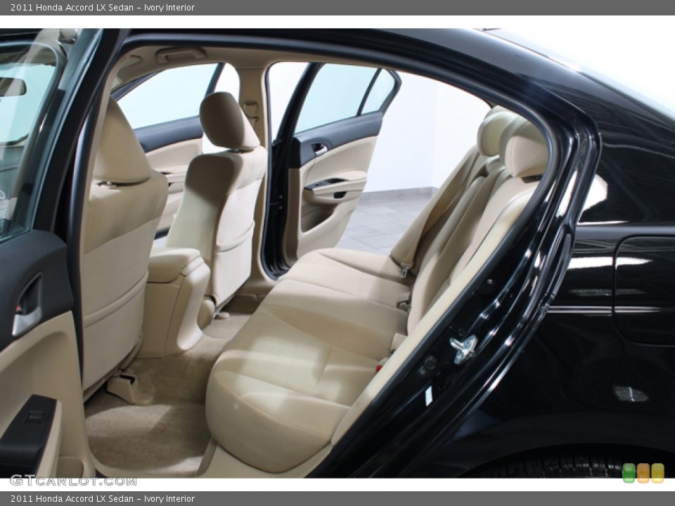 Ivory Interior Rear Seat for the 2011 Honda Accord LX Sedan #78380364