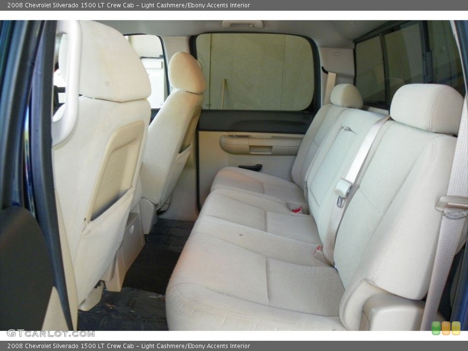 Light Cashmere/Ebony Accents Interior Rear Seat for the 2008 Chevrolet Silverado 1500 LT Crew Cab #78380966