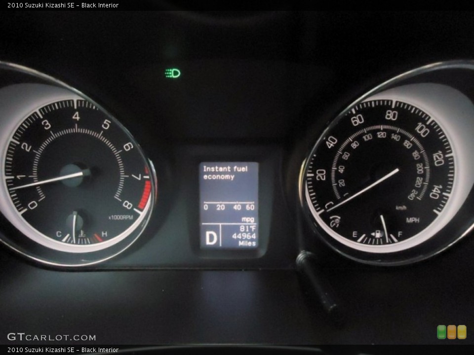 Black Interior Gauges for the 2010 Suzuki Kizashi SE #78381314