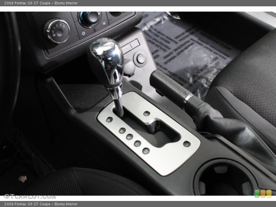 Ebony Interior Transmission for the 2009 Pontiac G6 GT Coupe #78382160