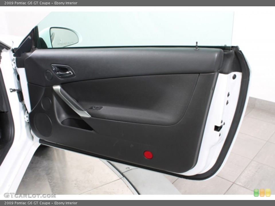 Ebony Interior Door Panel for the 2009 Pontiac G6 GT Coupe #78382183