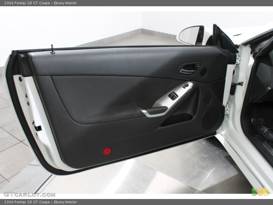 Ebony Interior Door Panel for the 2009 Pontiac G6 GT Coupe #78382208