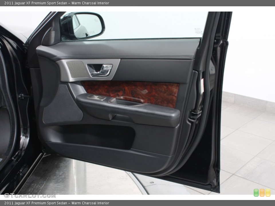 Warm Charcoal Interior Door Panel for the 2011 Jaguar XF Premium Sport Sedan #78383074