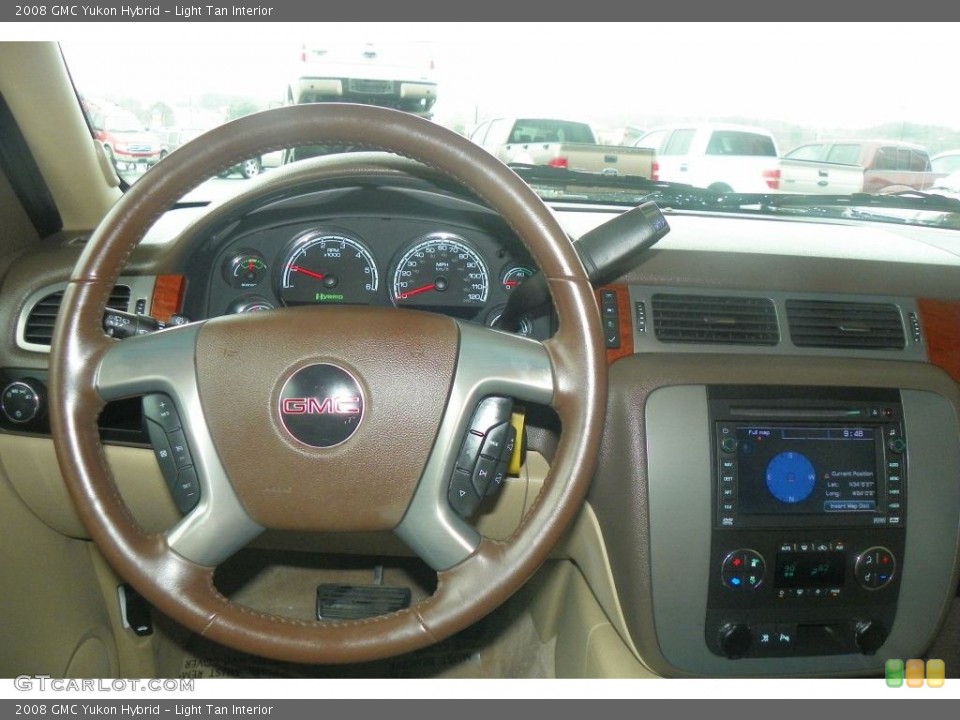 Light Tan Interior Steering Wheel for the 2008 GMC Yukon Hybrid #78383735