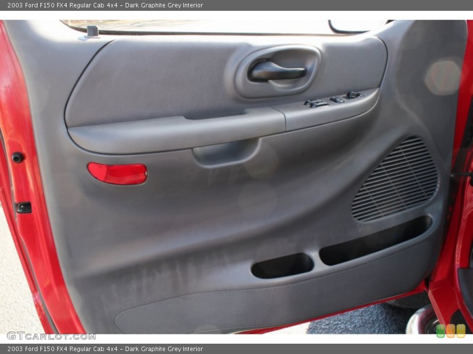 Dark Graphite Grey Interior Door Panel for the 2003 Ford F150 FX4 Regular Cab 4x4 #78384682