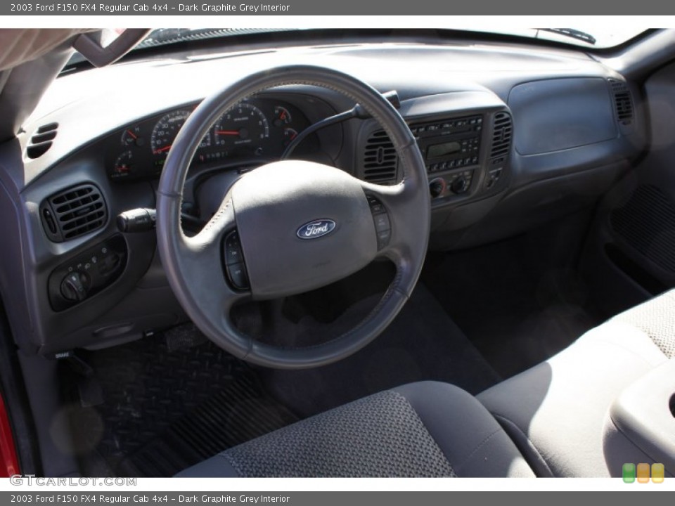 Dark Graphite Grey Interior Dashboard for the 2003 Ford F150 FX4 Regular Cab 4x4 #78384779