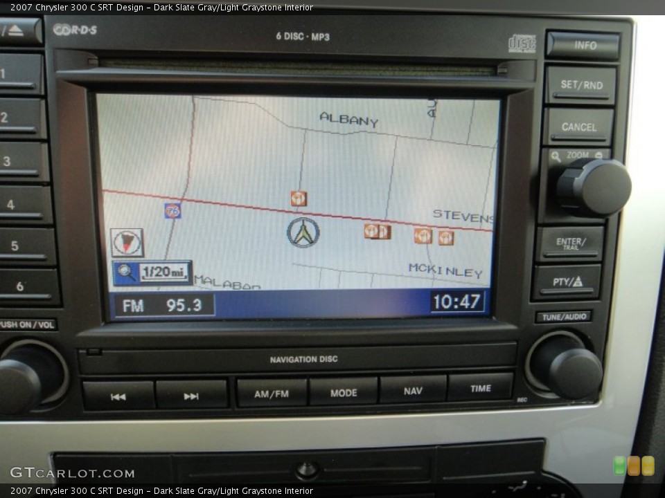 Dark Slate Gray/Light Graystone Interior Navigation for the 2007 Chrysler 300 C SRT Design #78384932