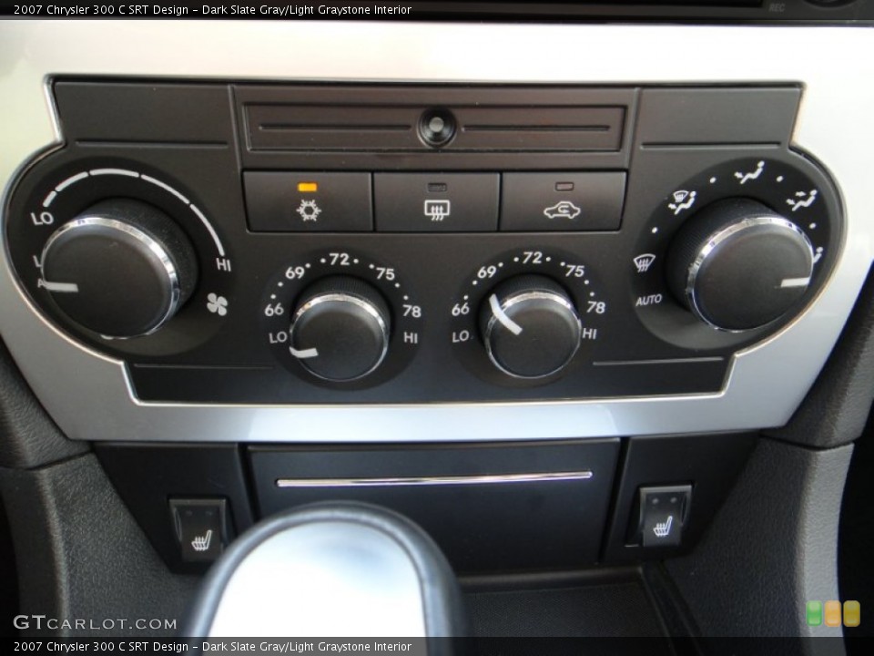 Dark Slate Gray/Light Graystone Interior Controls for the 2007 Chrysler 300 C SRT Design #78384982