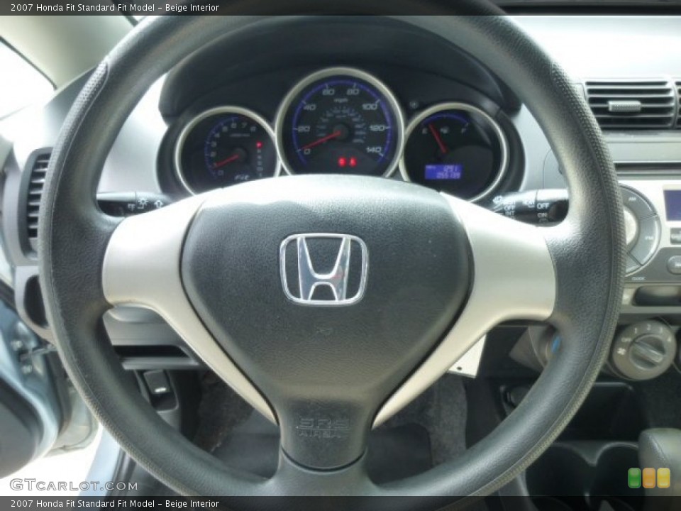 Beige Interior Steering Wheel for the 2007 Honda Fit  #78385065