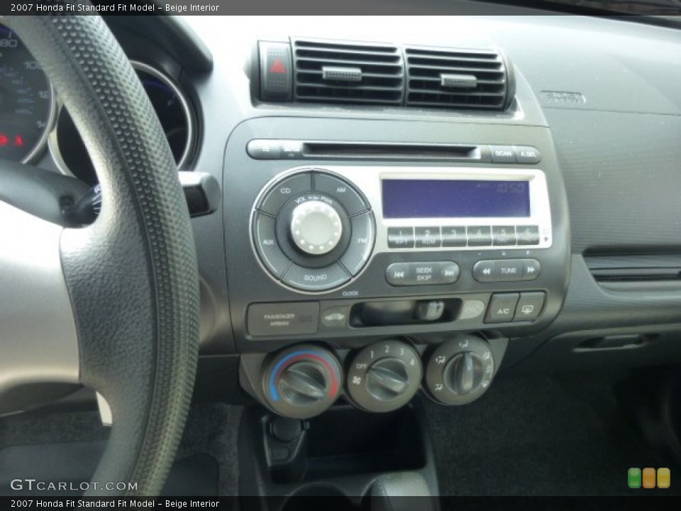 Beige Interior Controls for the 2007 Honda Fit  #78385088
