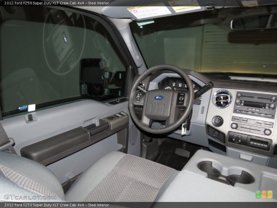 Steel Interior Photo for the 2012 Ford F250 Super Duty XLT Crew Cab 4x4 #78385290