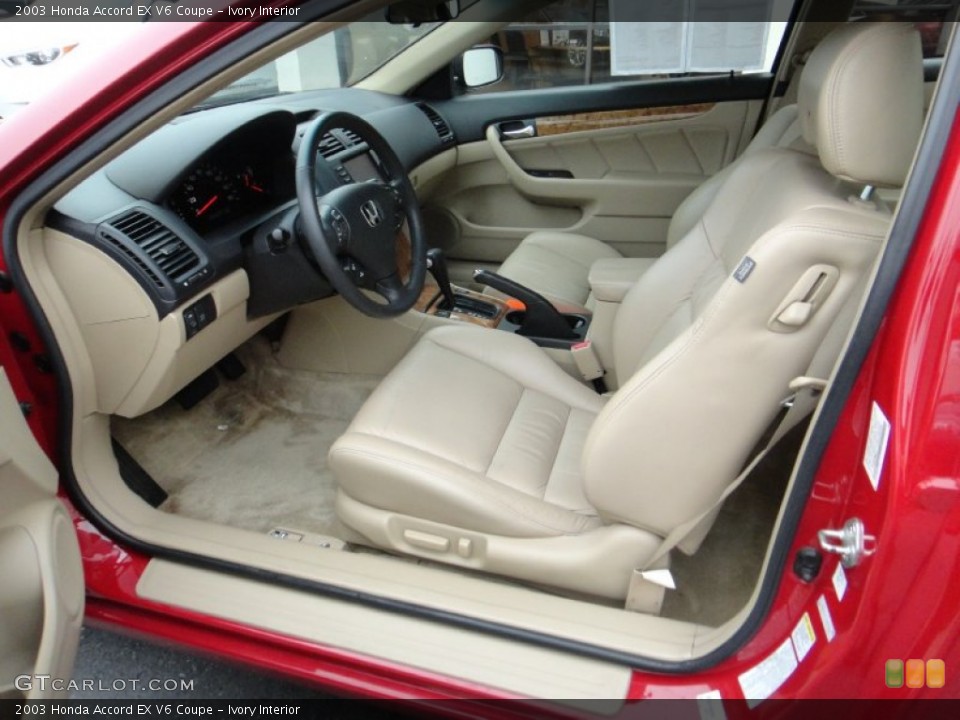 Ivory Interior Photo for the 2003 Honda Accord EX V6 Coupe #78385325