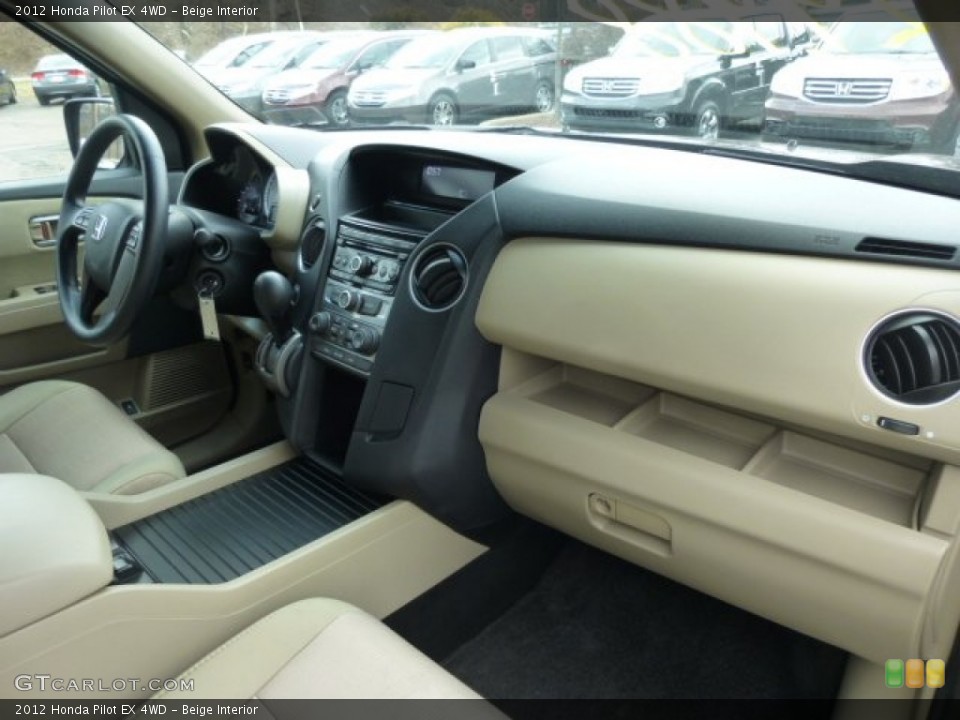 Beige Interior Dashboard for the 2012 Honda Pilot EX 4WD #78385355