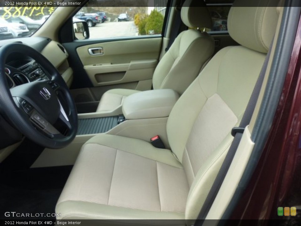 Beige Interior Front Seat for the 2012 Honda Pilot EX 4WD #78385437