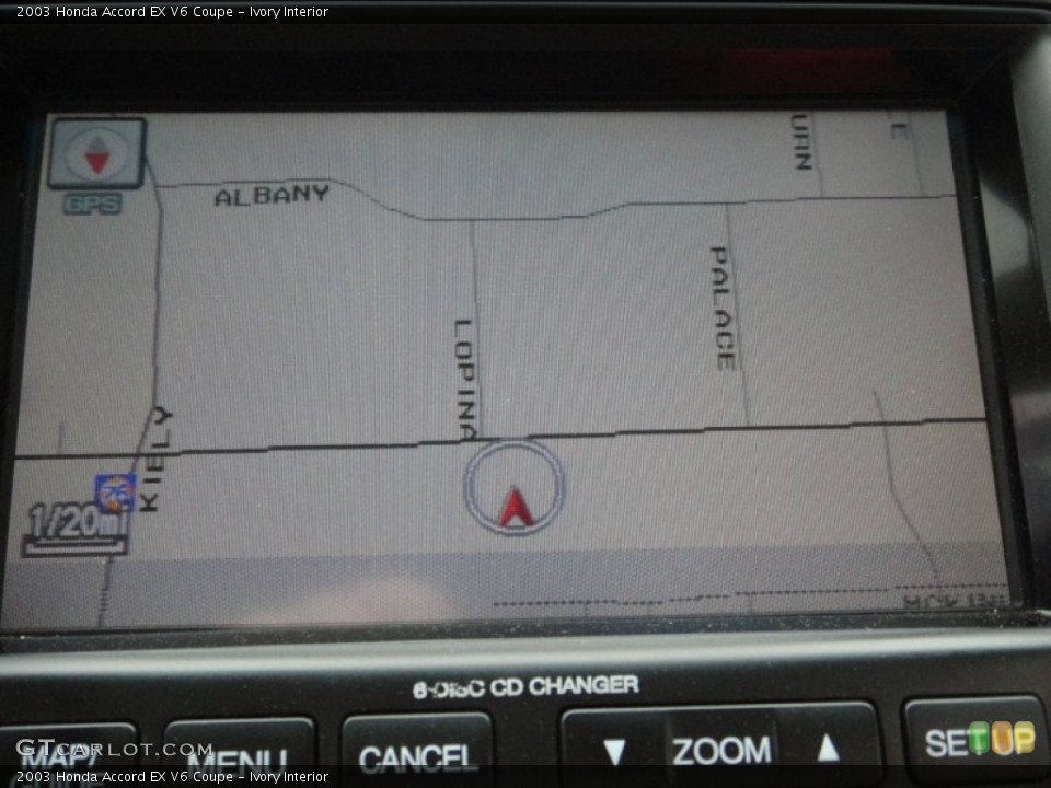 Ivory Interior Navigation for the 2003 Honda Accord EX V6 Coupe #78385625