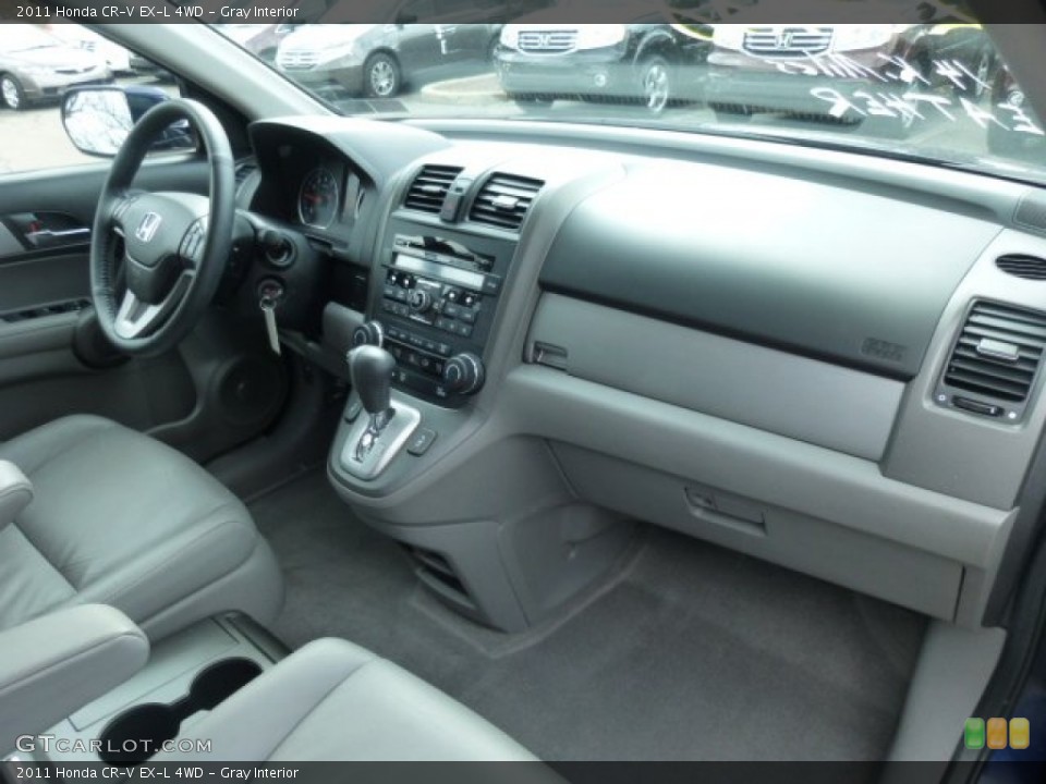 Gray Interior Dashboard for the 2011 Honda CR-V EX-L 4WD #78385901