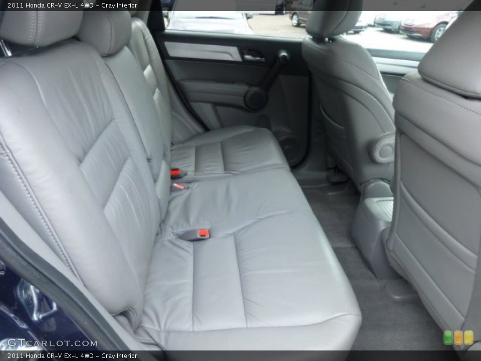 Gray Interior Rear Seat for the 2011 Honda CR-V EX-L 4WD #78385940