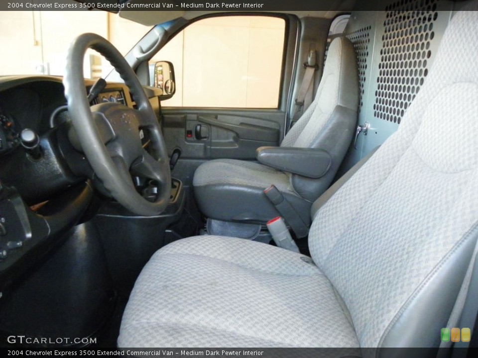 Medium Dark Pewter Interior Front Seat for the 2004 Chevrolet Express 3500 Extended Commercial Van #78385973