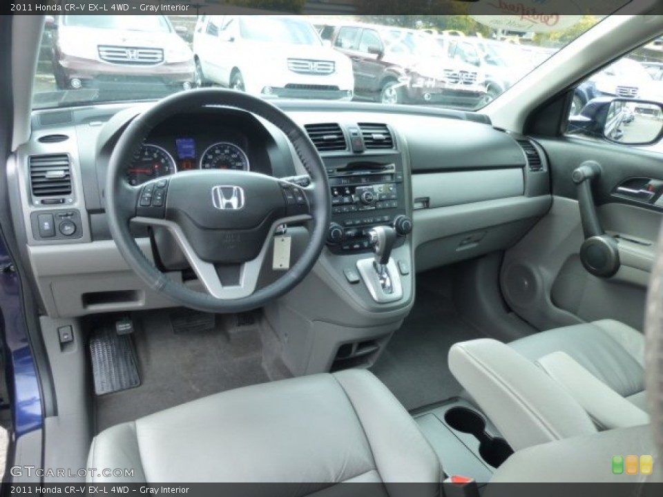 Gray Interior Prime Interior for the 2011 Honda CR-V EX-L 4WD #78386017