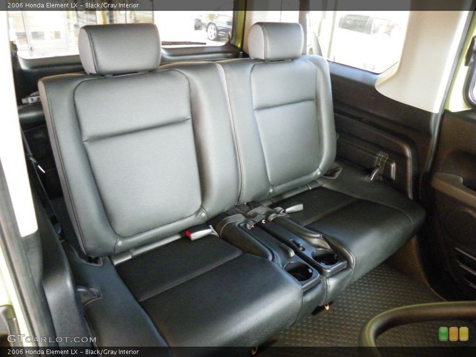 Black/Gray Interior Rear Seat for the 2006 Honda Element LX #78387356