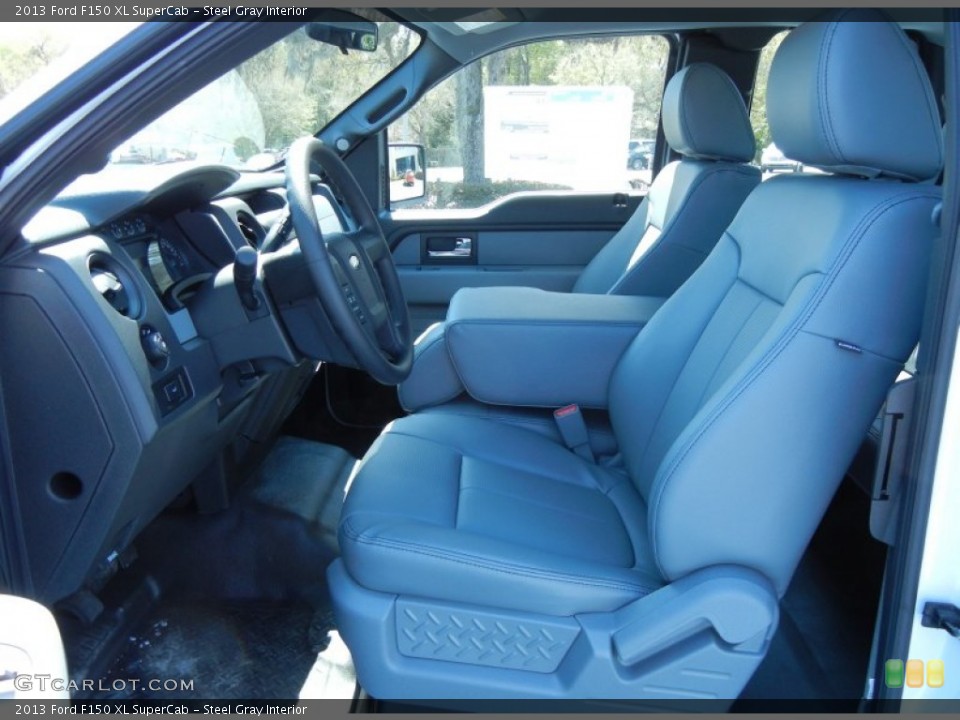 Steel Gray Interior Photo for the 2013 Ford F150 XL SuperCab #78387928