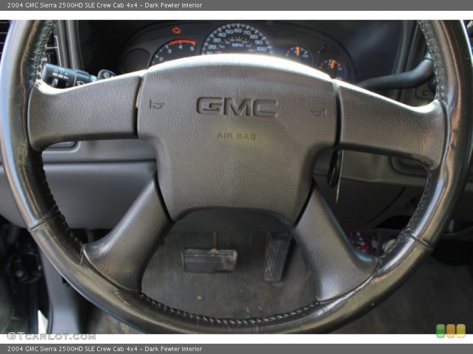 Dark Pewter Interior Steering Wheel for the 2004 GMC Sierra 2500HD SLE Crew Cab 4x4 #78388535