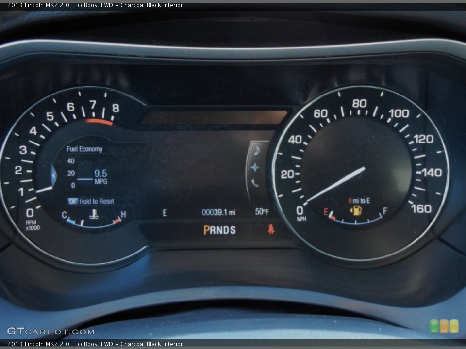 Charcoal Black Interior Gauges for the 2013 Lincoln MKZ 2.0L EcoBoost FWD #78388610